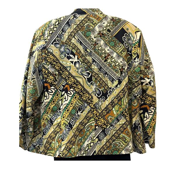 American Vintage 90's Vibrant Patterned Suit Jacket - XL - Picture 4 of 12